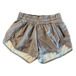 lululemon athletica Women’s Heathered Gray Athletic Shorts Size 6